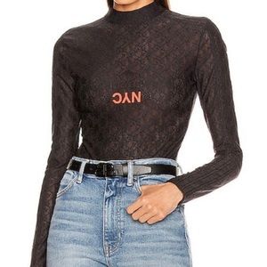 Alexander Wang x Adidas Lace Bodysuit, Size Small